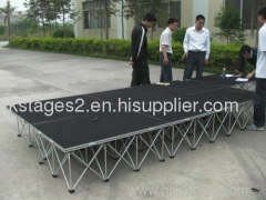 folding aluminum portable stage