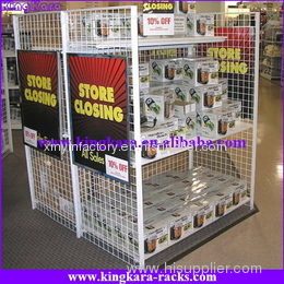 KingKara Wrought Iron Supermarket Display Shelf