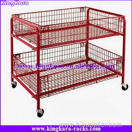 KingKara 2 Tiers Wire Table Promotional Stand