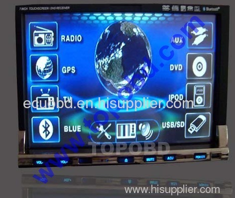 Two din 7 inch Touch Screen/ Blue Tooth/ iPod/ CAR DVD Player