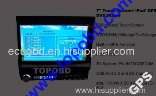 7 inch Touch Screen/ iPod/ GPS CAR DVD Player