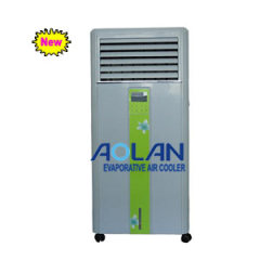 Evaporative air cooler for household