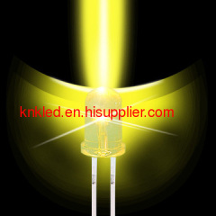 3,000~12,000mcd 5mm round yellow led