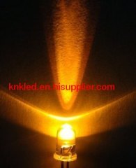 3mm yellow diffused led diodes short feet