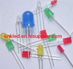 Rectangle red diffused led diodes