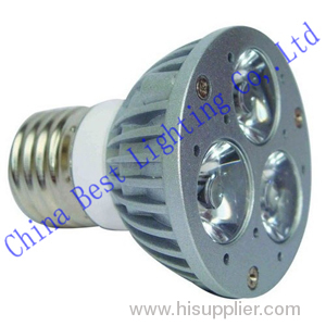 6w E27 AC85-265V AL body round led spotlight