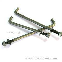 Anchor bolt with nuts and washers