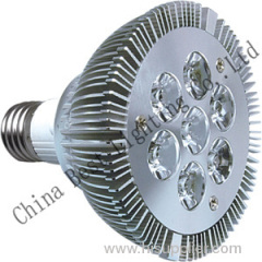 7w E27 AC85-265V AL body round led spotlight