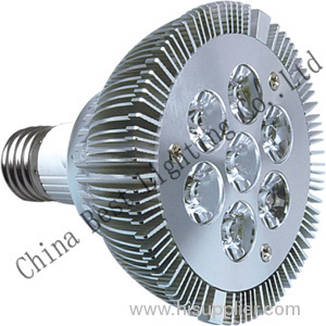 7w E27 AC85-265V AL body round led spotlight
