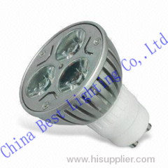 3w GU10 AC85-265V AL body round led spotlight
