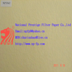 Curing air filter paper