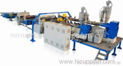 Multi-layer co-extruding plate material production line