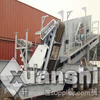 Mobile crushing plant