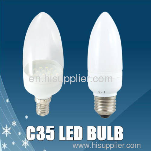 c35 15~36leds candle bulb e27 e14 b22 base candle bulb