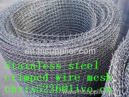 Crimped Wire Mesh, Stainless Steel ]Woven with Pre-crimped wire