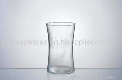 small round glass cup