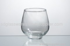 clear round votive candle holder