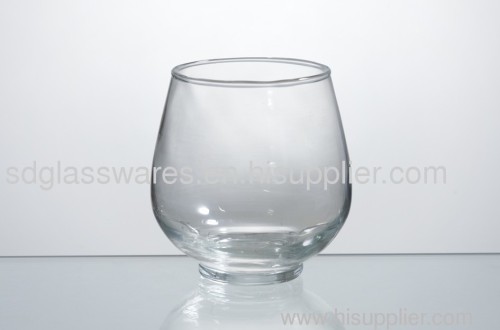 clear round votive candle holder