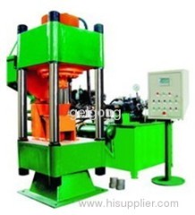 Briquetting machine for metal scrap