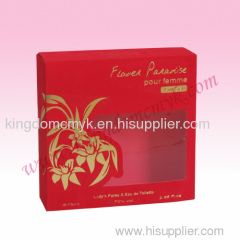 Red Flocking Paper Box