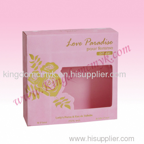 Pink Velvet Surface Paper Box