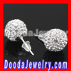 10mm Sterling Silver Tresor Paris crystal ball Stud Earrings