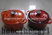 Enameled cast iron cookware