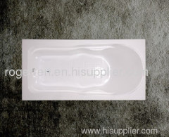 Smooth acrylic simple bathtub