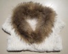 tongchem net stitch rabbit and chinese raccoon fur coat