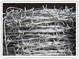 Galvanized steel wire.