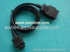 24pin female to obdii male plug and cable and connector