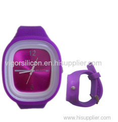 fashion silicone jelly watch