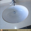 Undermount ceramic vessel sink