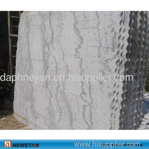 white marble tiles