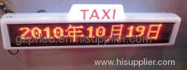 Taxi top LED moving massage signs