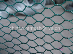 pvc coated hexagonal wire netting(factory)