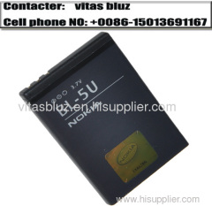 For nokia battery for nokia BL-5U battery 5900XM battery mobile battery phone battery