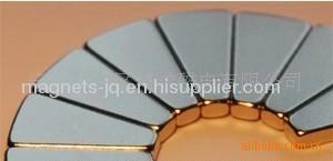 Fan shaped permanent magnet