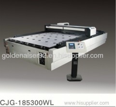 Laser cutting machine for PVC film for the glass