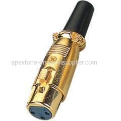 APEXTONE Gold XLR Cable Mount Commectors AP-1127