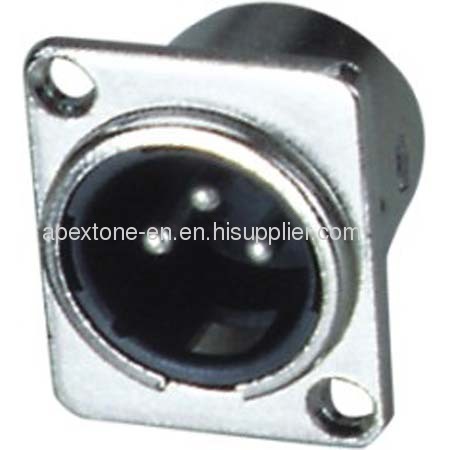 APEXTONE Mini XLR panel mount male socket AP-1151