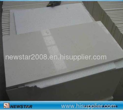 white marble tiles