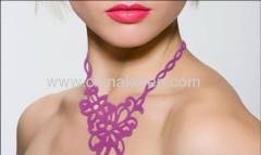 silicone hollow necklace for promotion gifts