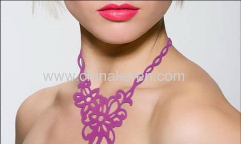 New Design Silicone Hollow Necklace for Promotion