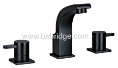 double handle 8" basin mixer,PVD black matt