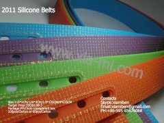 2011 fashion silicone plastic rubber pu pvc tpu tpe belts