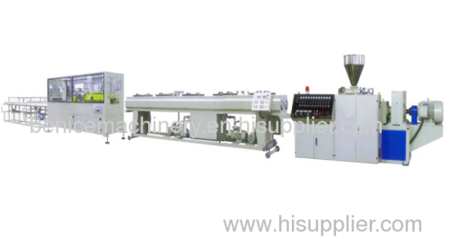 PVC dual pipe extrusion line
