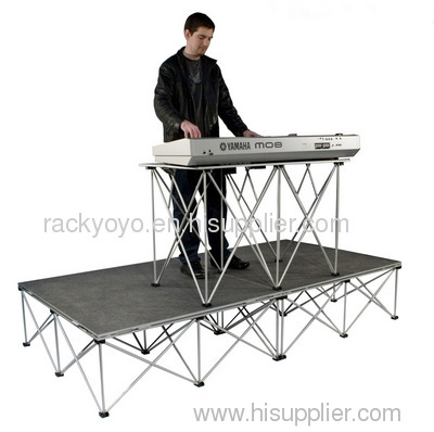 Portable Stage System with Folding Riser