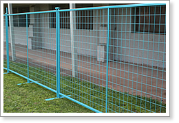 galvanized temporary fence