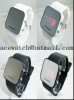 Promotional gift Led silicone wrist watch mirror bracelet